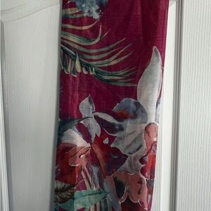 Floral Burgundy  sarong
